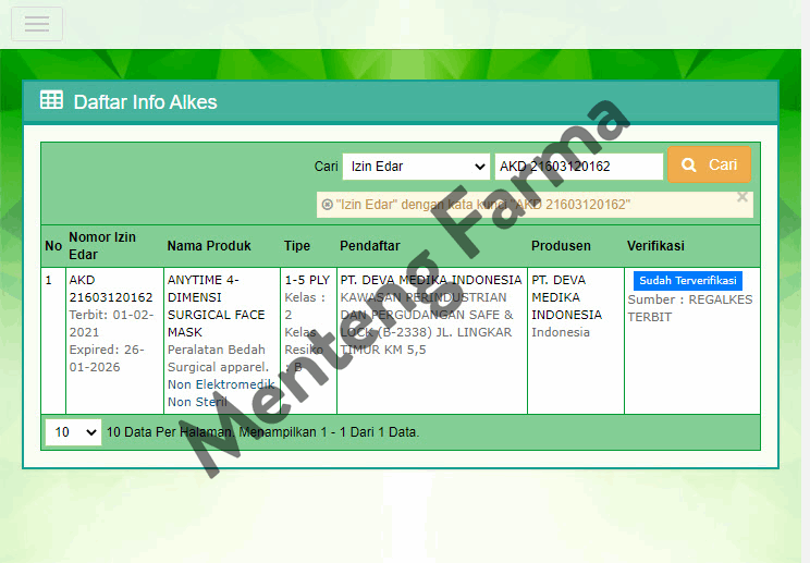 Anytime Convex Masker 4D Isi 3 Pcs - Masker Convex Anytime Earloop