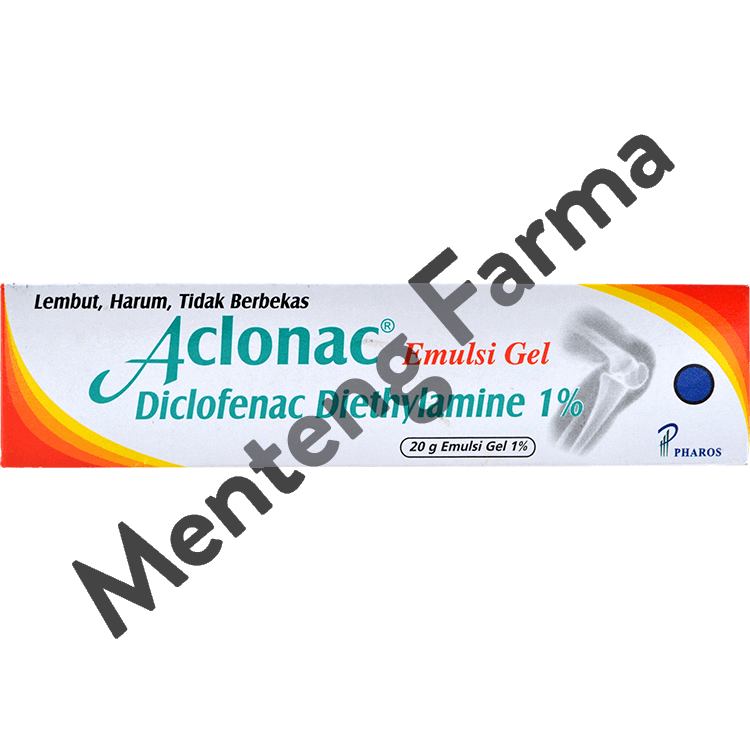 Aclonac Emulgel 1% 20 g - Gel Pereda Nyeri Sendi, Memar, Keseleo