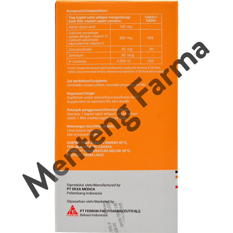 Seloxy AA Dus Isi 5 Strip - Suplemen Antioksidan & Kesehatan Kulit