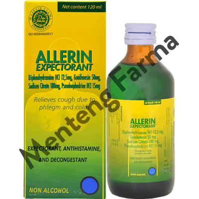 Allerin Expectoran Sirup 120 mL - Obat Batuk dan Pilek