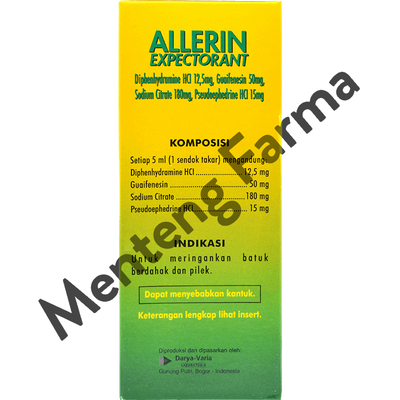 Allerin Expectoran Sirup 120 mL - Obat Batuk dan Pilek