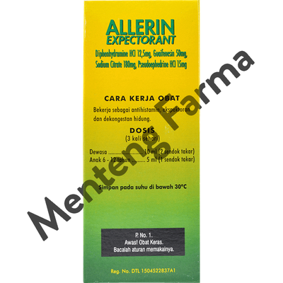 Allerin Expectoran Sirup 120 mL - Obat Batuk dan Pilek