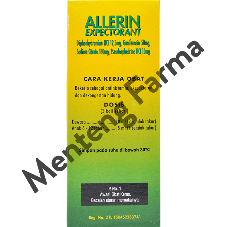 Allerin Expectoran Sirup 120 mL - Obat Batuk dan Pilek