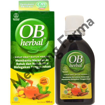 OB Herbal 100 mL - Obat Batuk Herbal - Menteng Farma