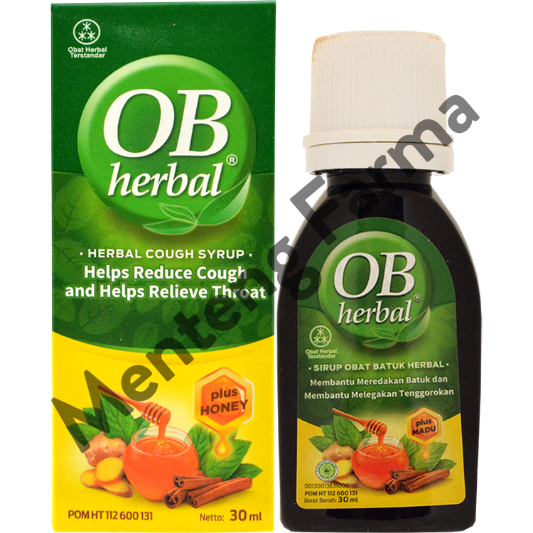 OB Herbal 30 mL - Obat Batuk Herbal - Menteng Farma