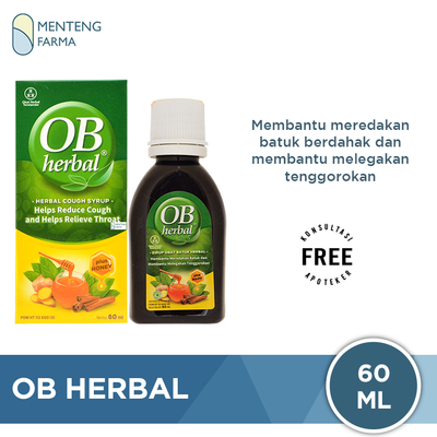 OB Herbal 60 mL - Obat Batuk Herbal - Menteng Farma