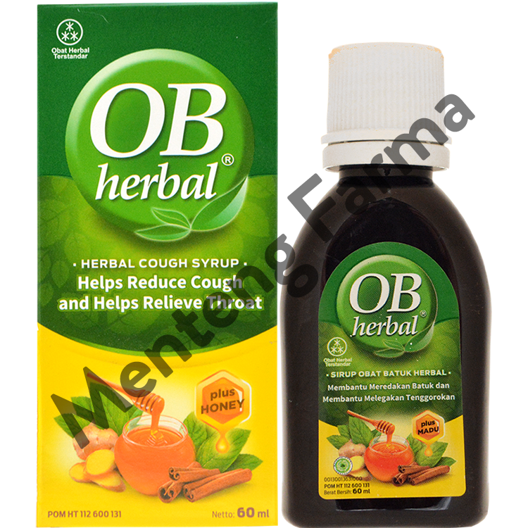 OB Herbal 60 mL - Obat Batuk Herbal - Menteng Farma