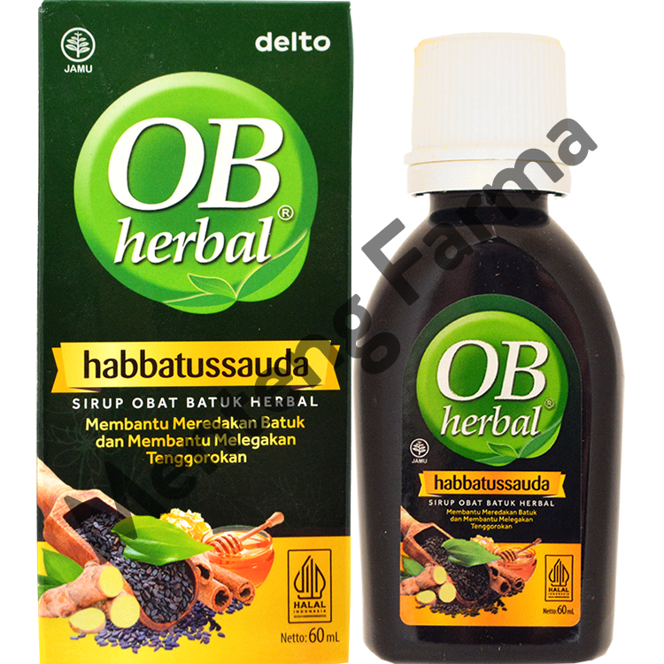 OB Herbal Habbatussauda 60 mL - Sirup Obat Batuk Herbal - Menteng Farma