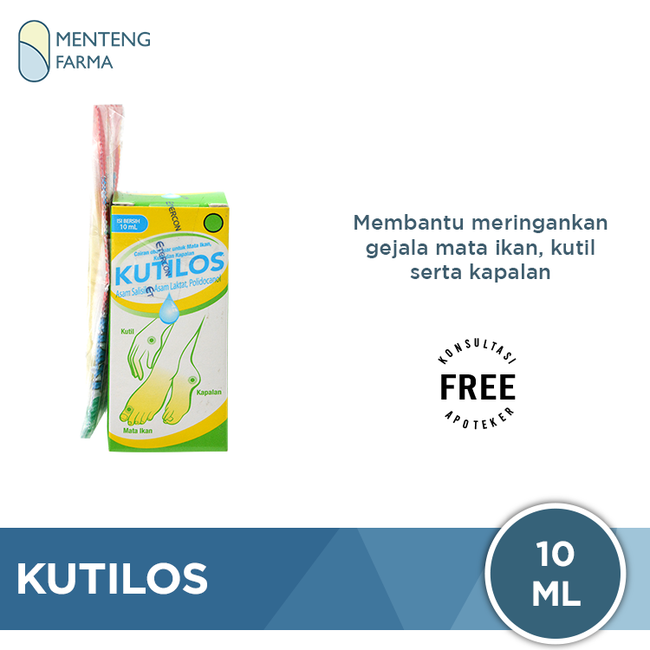 Kutilos 10 mL - Obat Kutil Mata Ikan dan Kapalan - Menteng Farma