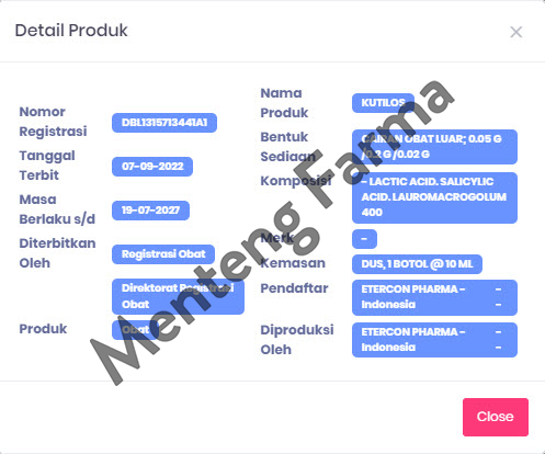 Kutilos 10 mL - Obat Kutil Mata Ikan dan Kapalan - Menteng Farma