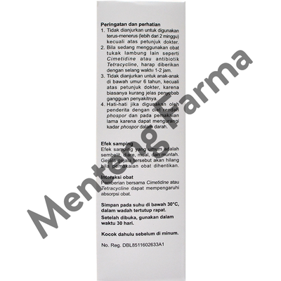 Plantacid Sirup 100 ml - Obat Asam Lambung, Maag, Tukak Usus - Menteng Farma