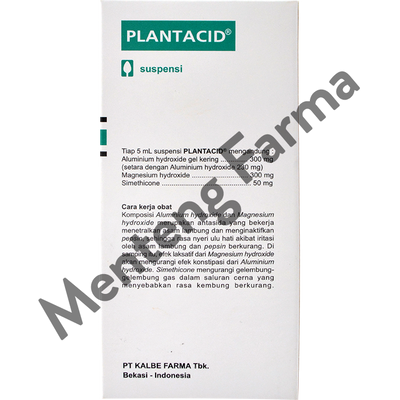 Plantacid Sirup 100 ml - Obat Asam Lambung, Maag, Tukak Usus - Menteng Farma