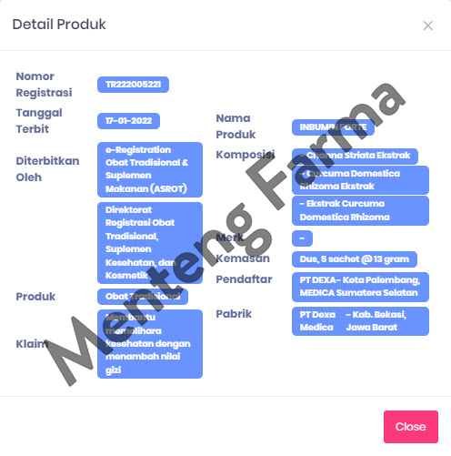 Inbumin Forte 1 Stick Pack - Suplemen Kesehatan - Menteng Farma