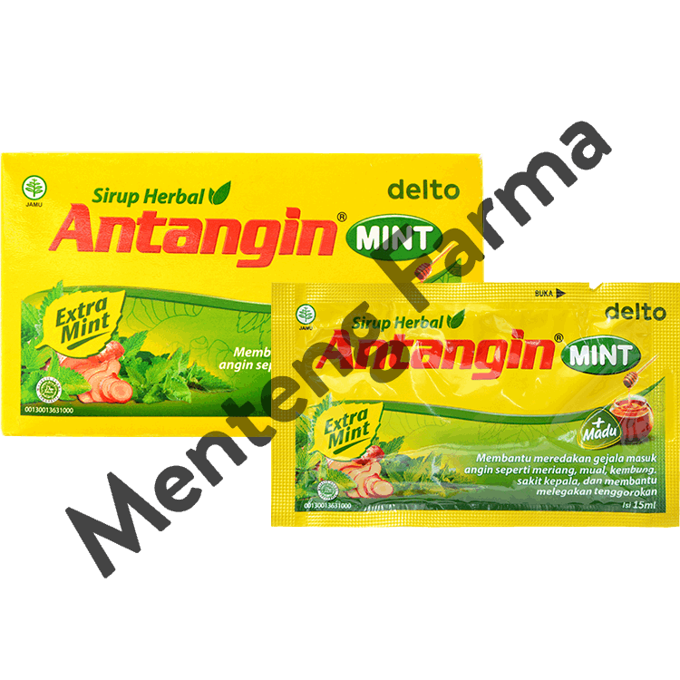 Antangin Mint 12 Sachet - Sirup Masuk Angin, Meriang, Mual, Pusing