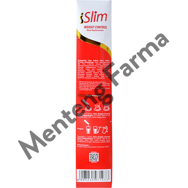 I Slim Vanilla Latte 324 Gr (6 Pcs) - Susu Diet Pengganti Makan - Menteng Farma