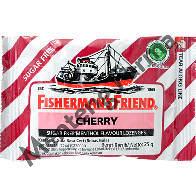 Fisherman's Friend Cherry Sugar Free - Permen Pelega Tenggorokan - Menteng Farma