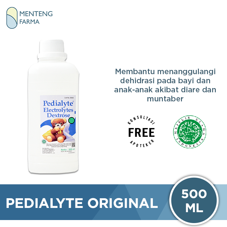 Pedialyte Original 500 mL - Pengganti Cairan Tubuh - Menteng Farma