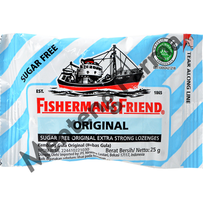 Fisherman's Friend Original Sugar Free - Permen Pelega Tenggorokan - Menteng Farma