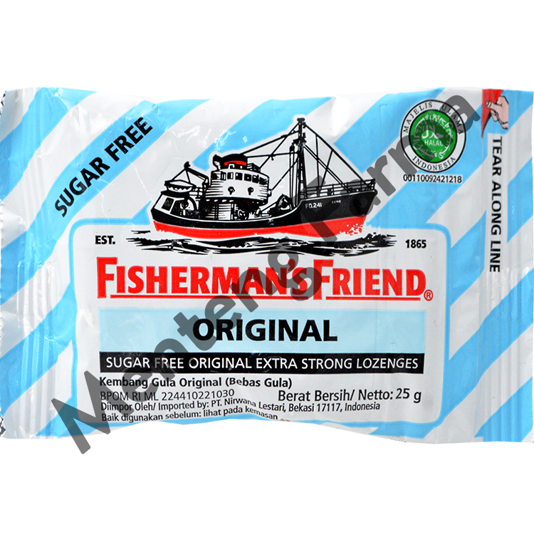 Fisherman's Friend Original Sugar Free - Permen Pelega Tenggorokan - Menteng Farma