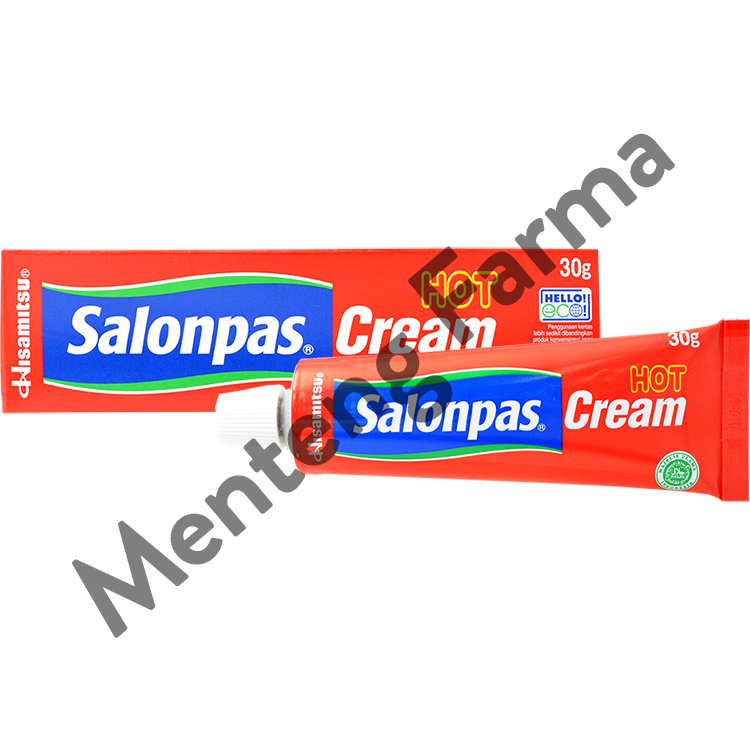 Salonpas Cream Hot 30 Gr - Krim Pereda Nyeri Otot dan Sendi - Menteng Farma