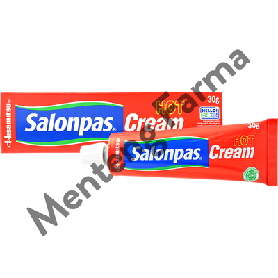 Salonpas Cream Hot 30 Gr - Krim Pereda Nyeri Otot dan Sendi - Menteng Farma