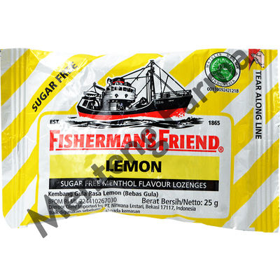 Fisherman's Friend Lemon Sugar Free - Permen Pelega Tenggorokan - Menteng Farma