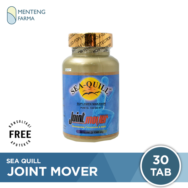 Sea Quill Joint Mover 30 Tablet - Suplemen Kesehatan Sendi - Menteng Farma