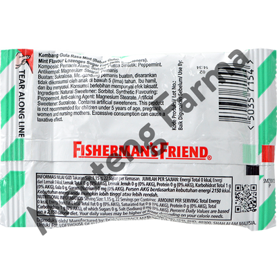 Fisherman's Friend Mint Sugar Free - Permen Pelega Tenggorokan - Menteng Farma