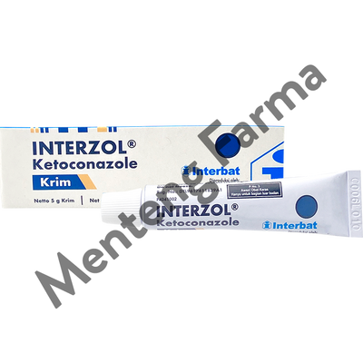 Interzol 2% Cream 5 g - Krim Gatal Jamur - Menteng Farma