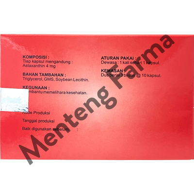 Interxanthin 4 mg 10 Kapsul - Antioksidan Untuk Daya Tahan Tubuh - Menteng Farma