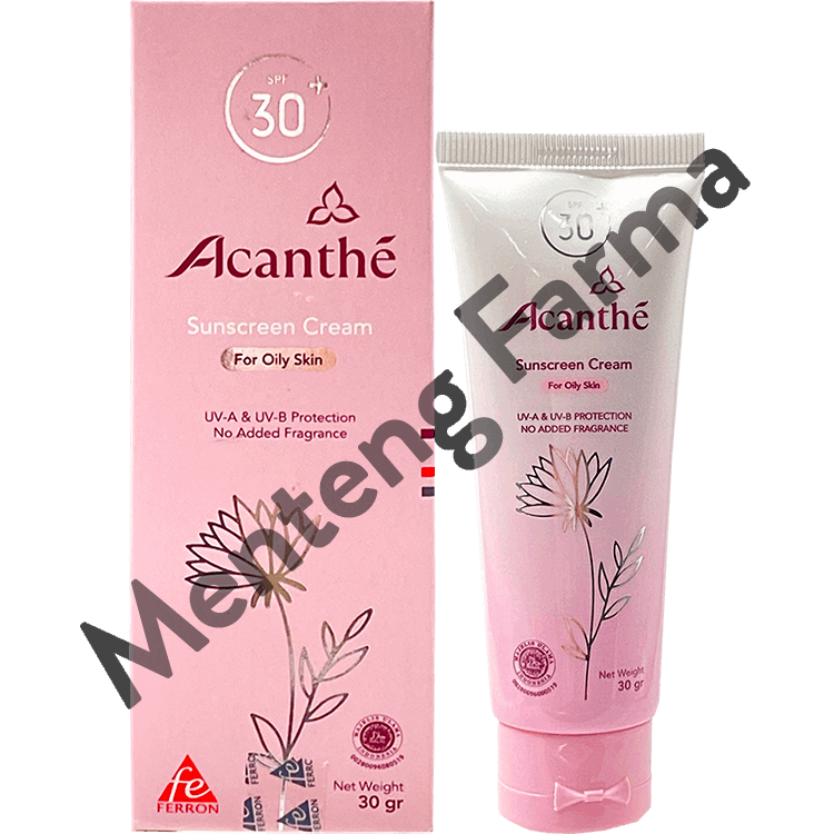 Acanthe Sunscreen SPF 30 For Oily Skin - Tabir Surya Kulit Berminyak