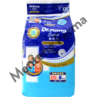 Dr. Kang Adult Diapers Size XXL - Isi 8 pcs - Popok Dewasa - Menteng Farma