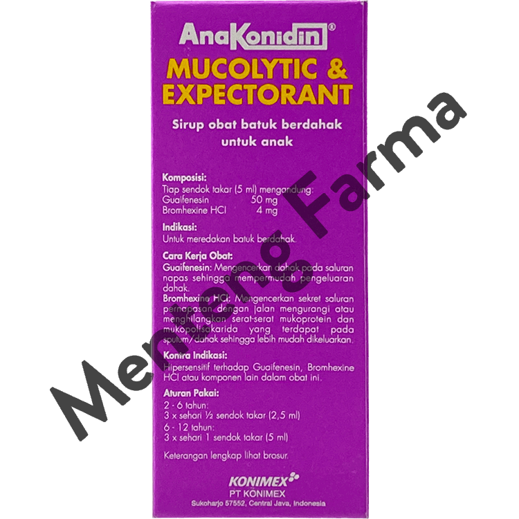 Anakonidin Mucolytic & Expectorant 30 mL - Obat Batuk Berdahak Anak