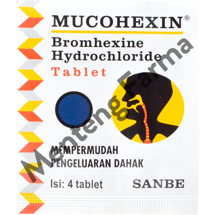 Mucohexin 8 mg 4 Tablet - Obat Pengencer Dahak - Menteng Farma