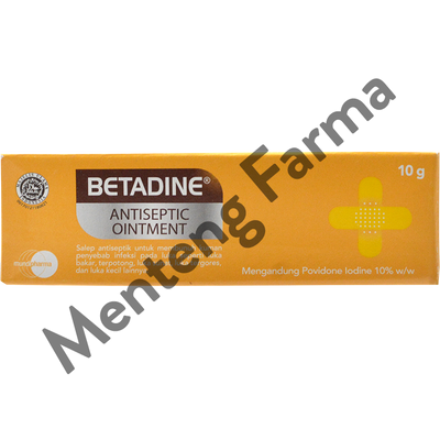 Betadine Salep 10 Gr - Salep Luka Antiseptik - Menteng Farma
