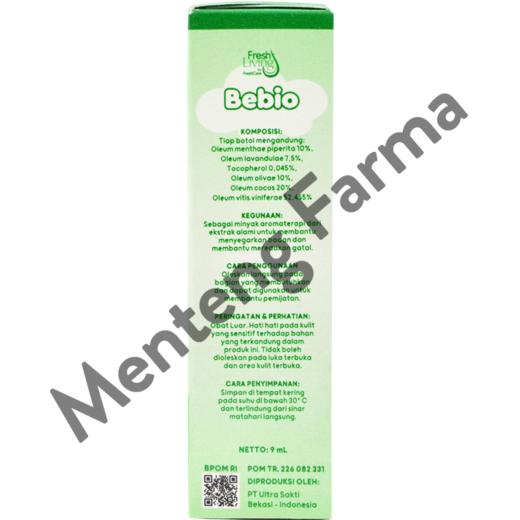 Fresh Living Bebio Itchy 9 mL - Minyak Aromaterapi Gatal Kulit - Menteng Farma