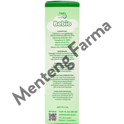 Fresh Living Bebio Itchy 9 mL - Minyak Aromaterapi Gatal Kulit - Menteng Farma