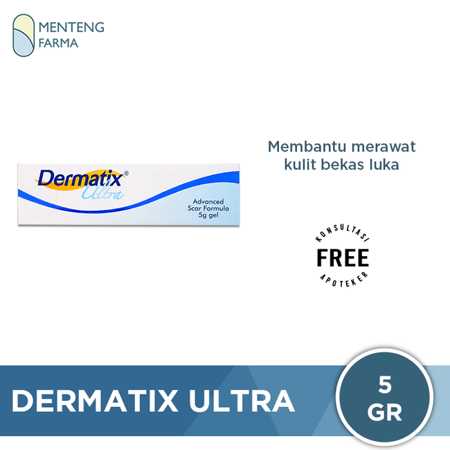 Dermatix Ultra Gel 5 gr - Penghilang Bekas Luka dan Perawatan Keloid - Menteng Farma