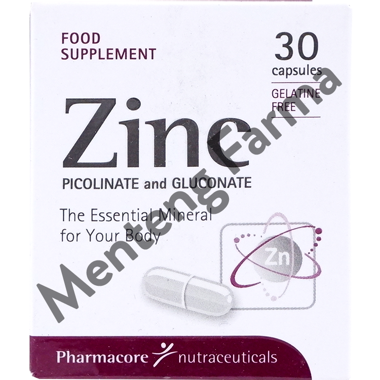 Zinc Picolinate and Gluconate 30 Kapsul - Suplemen Kesehatan - Menteng Farma