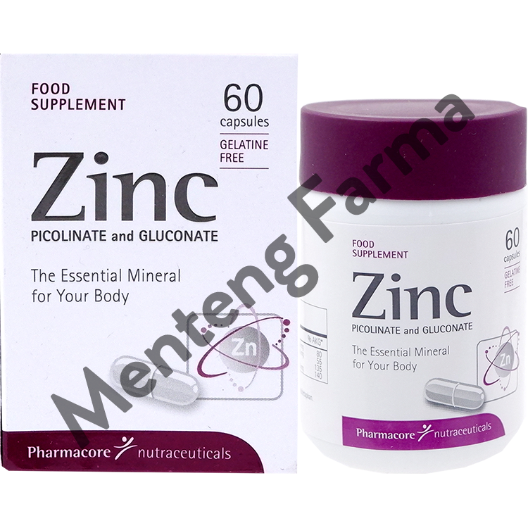 Zinc Picolinate and Gluconate 60 Kapsul - Suplemen Kesehatan - Menteng Farma