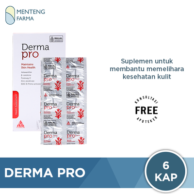 Derma Pro 6 Kapsul - Suplemen Kesehatan Kulit - Menteng Farma