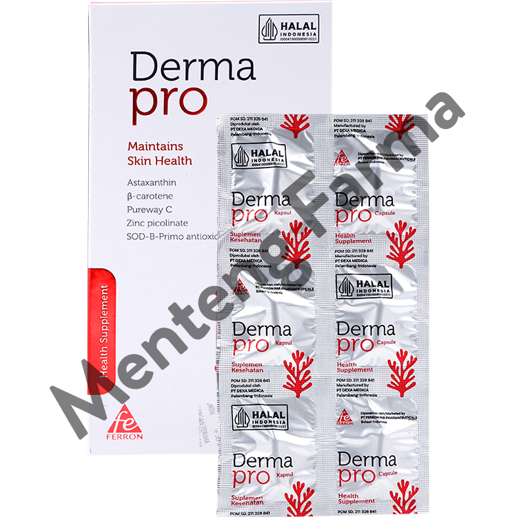 Derma Pro 6 Kapsul - Suplemen Kesehatan Kulit - Menteng Farma