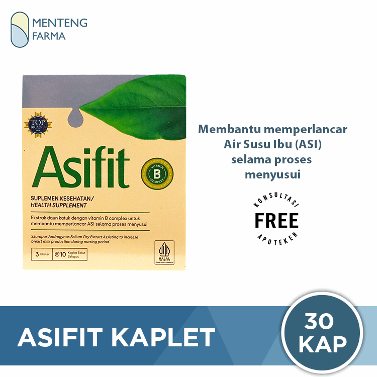 Asifit 30 Kaplet - Melancarkan Produksi ASI