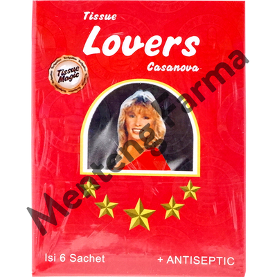 Tissue Lovers Casanova Isi 6 Sachet - Tisu Magic Antiseptik - Menteng Farma