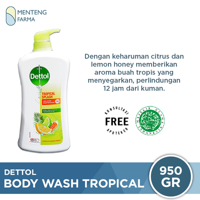 Promo Dettol Body Wash Tropical 950 Gram - Menteng Farma