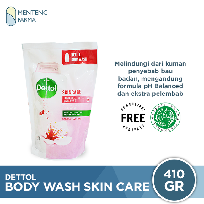 Promo Dettol Skin Care Sabun Mandi Cair [410 gr] - Menteng Farma