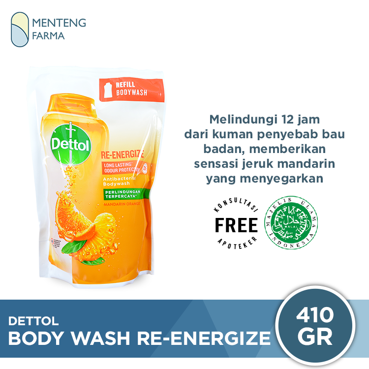 Promo Sabun Mandi Cair Dettol ProFresh Re-Energize - 410 Gram – Apotek