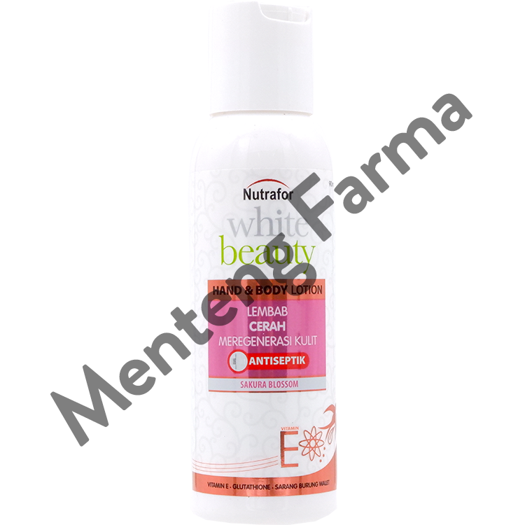 Nutrafor White Beauty Hand & Body Lotion Sakura 90 ML - Menteng Farma