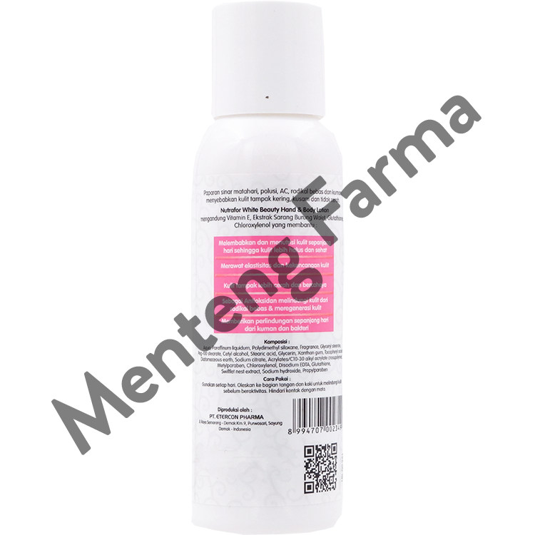 Nutrafor White Beauty Hand & Body Lotion Sakura 90 ML - Menteng Farma