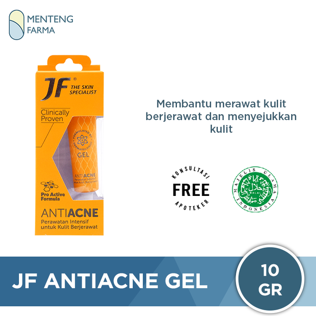 JF Anti Acne Gel 10 Gram - Menteng Farma